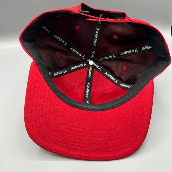Air Jordan Hat Men Red Metal Logo Gold Cement Elephant Jumpman Snap Back Cap - Picture 6 of 8